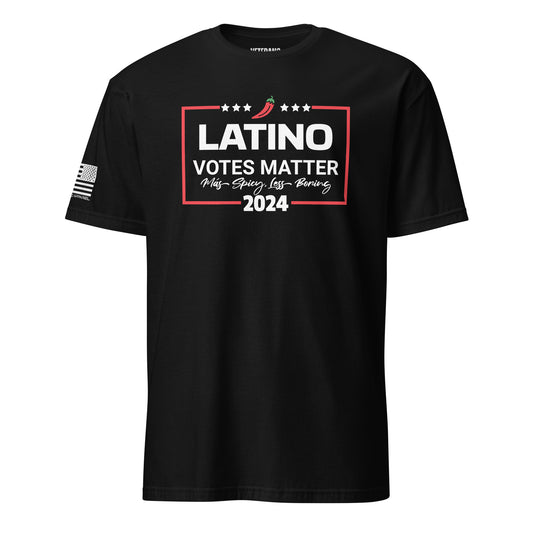 Latino Votes Matter: Más Spicy, Less Boring T-shirt FREE SHIPPING